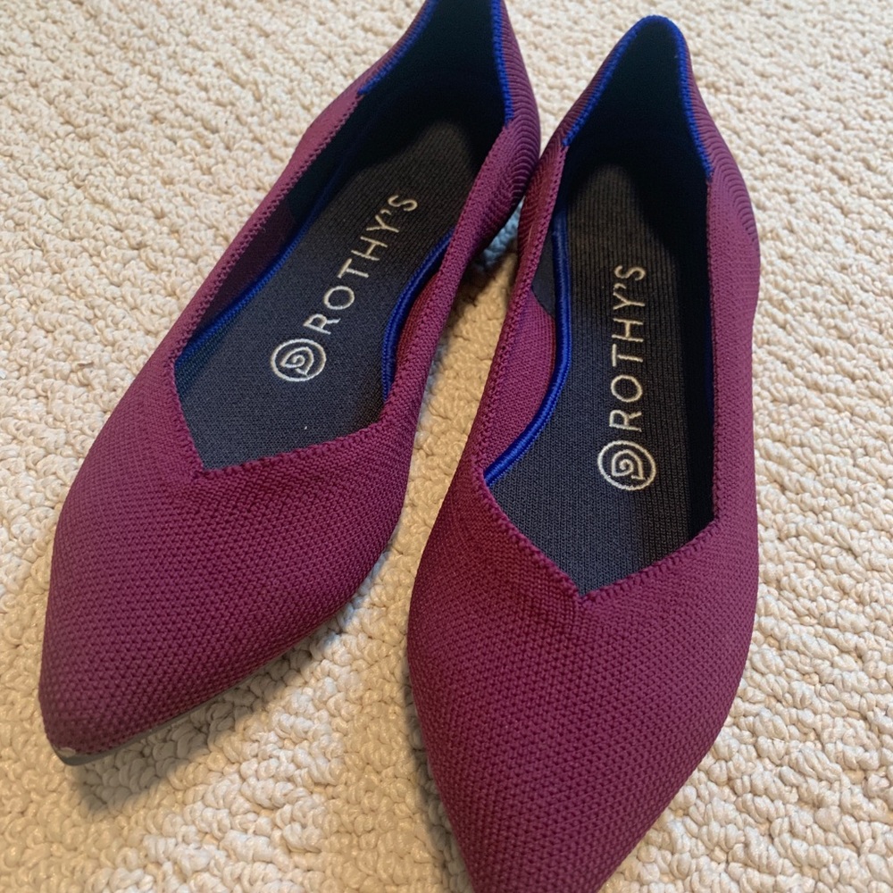 Rothy's The Point Orchid Size 6.5 lightly worn